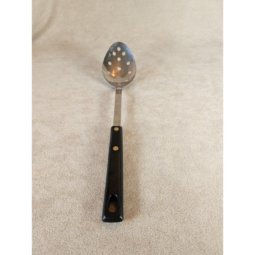 Vintage Royal Brand  Sharp Cutter Cutlery Stainless Steel Slotted Spoon 13" Long